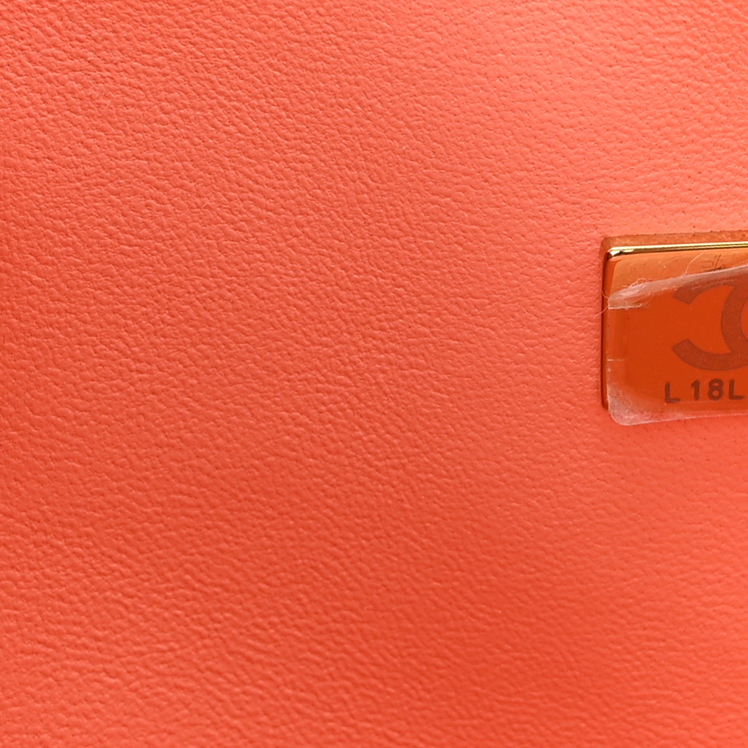 Chanel Lambskin Quilted Small Double Flap Light Orange 7 of 10