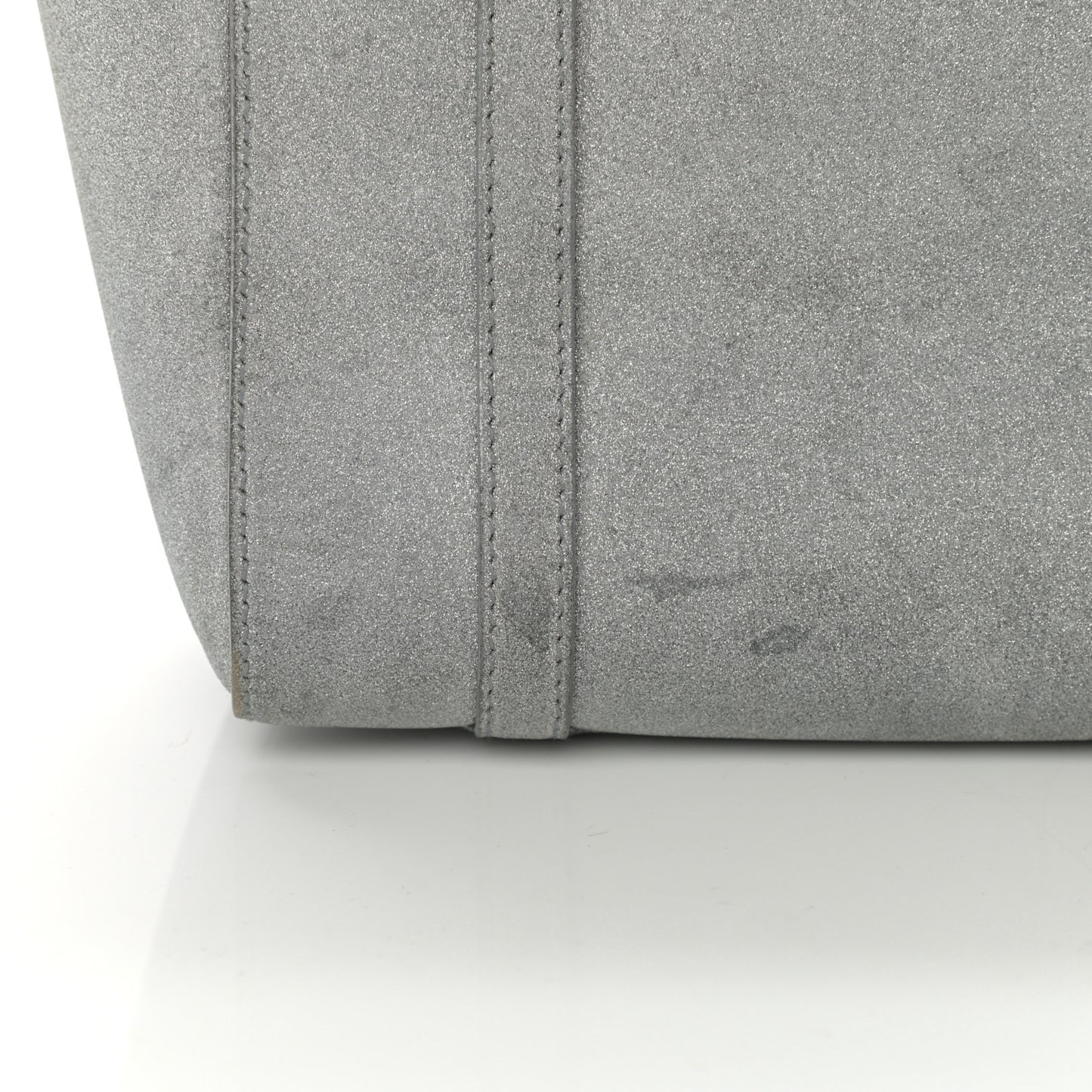 Glitter Calfskin XXS Everyday Tote Silver