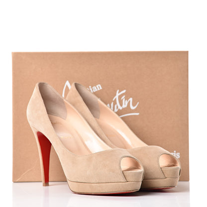 Christian Louboutin Suede Altadama 100 Pumps 39 Nude 14 of 14