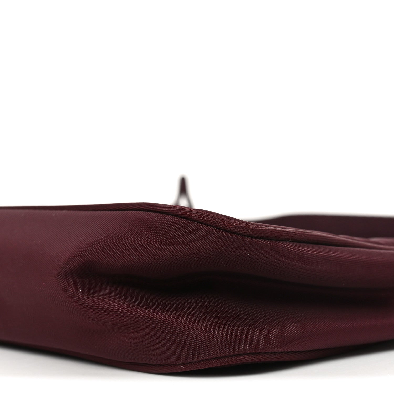 Prada Tessuto Nylon Saffiano Mini Re-Edition 2005 Bag Bordeaux 9 of 9