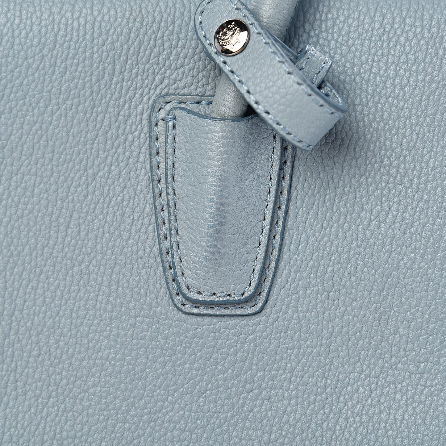 Grained Calfskin Medium Milla Tote Sky Blue