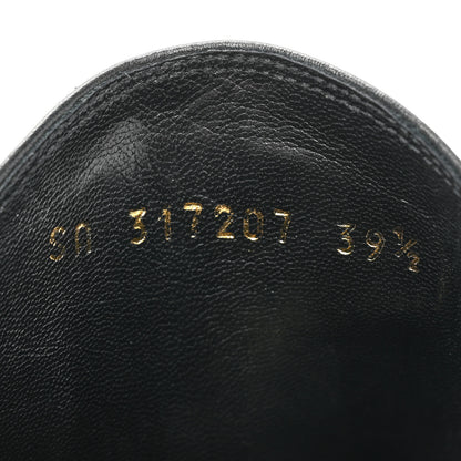Saint Laurent Calfskin Classic Paris Ela 80 Ankle Boots 39.5 Black 7 of 12