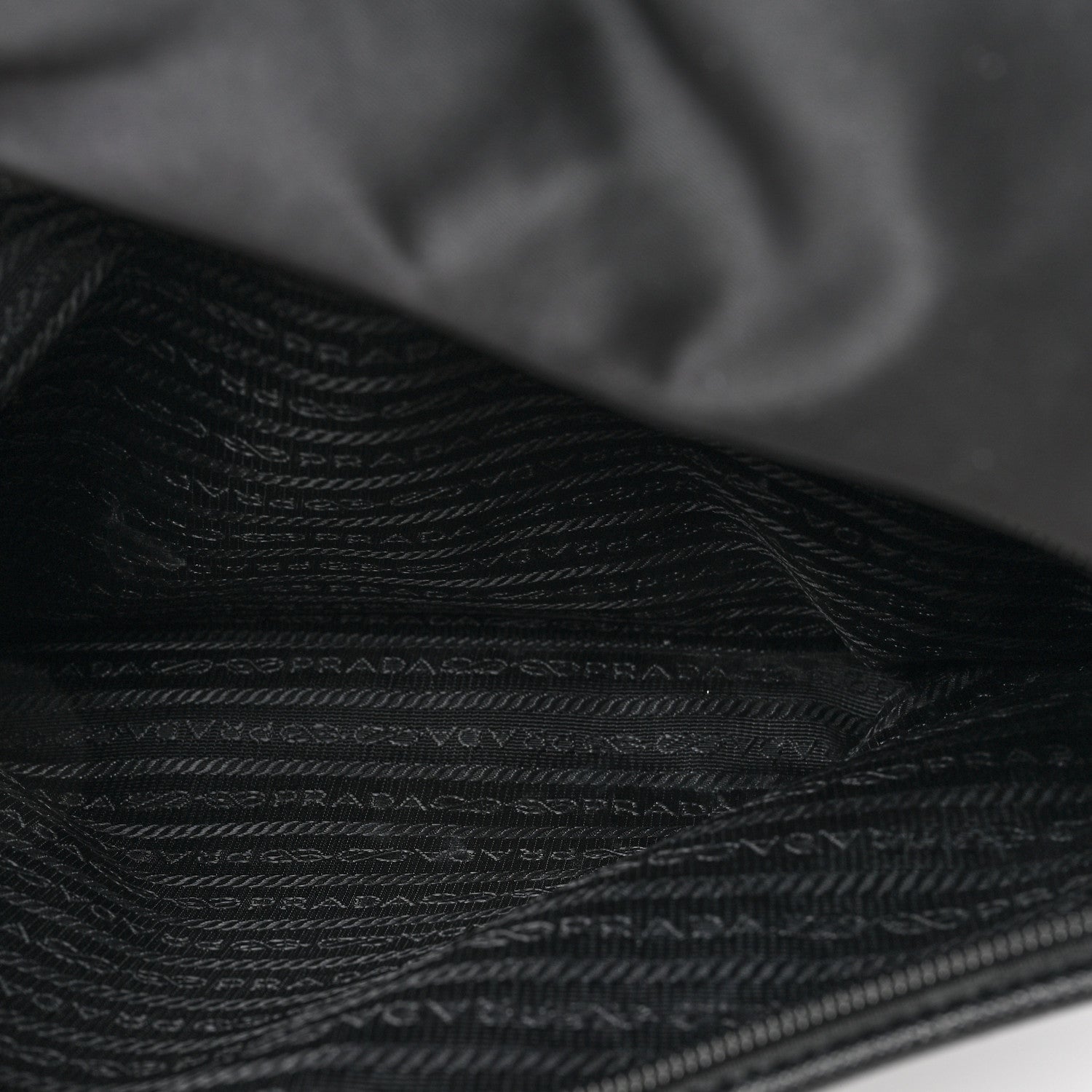 Prada Tessuto Nylon Saffiano Logo Messenger Bag Black 5 of 14