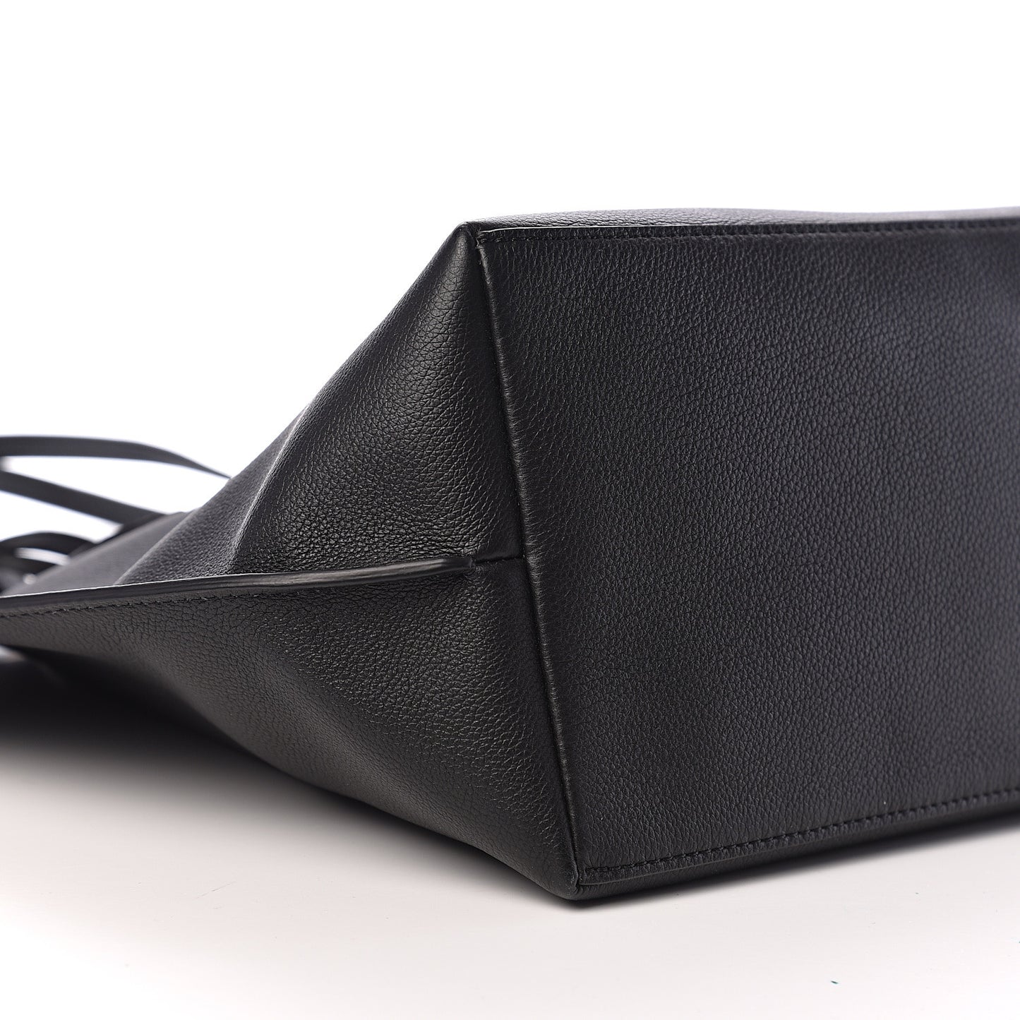 Calfskin Lockme Go Tote Black