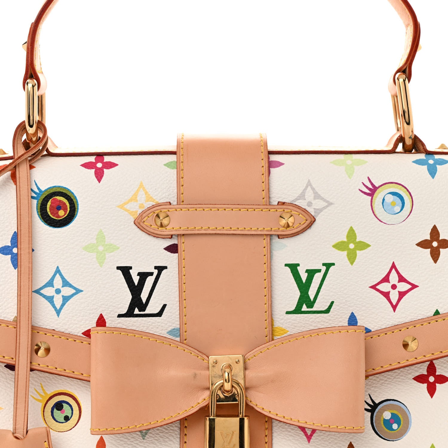 Louis Vuitton Monogram Multicolor Murakami Eye Love You White 7 of 10