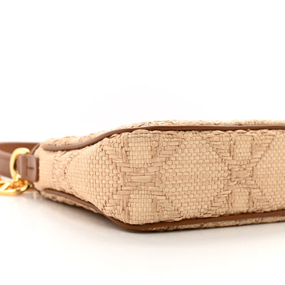 Christian Dior Raffia Macrocannage 30 Montaigne Avenue Hobo Natural 9 of 11