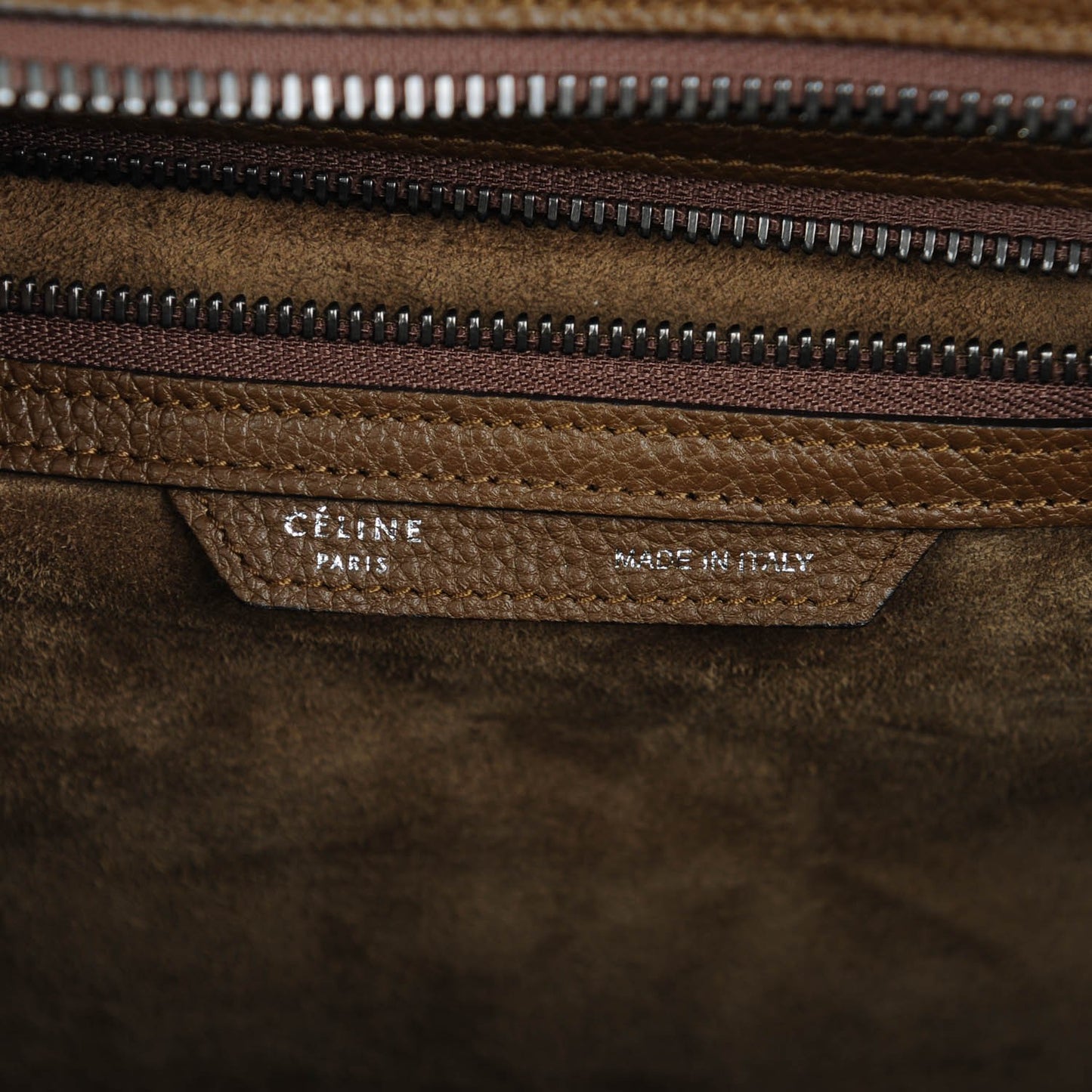 Drummed Calfskin Mini Luggage Moss Green