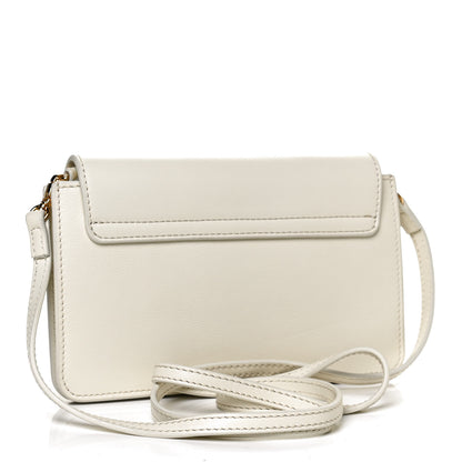 Chloe Calfskin Drew Bijou Clutch Natural White 3 of 11
