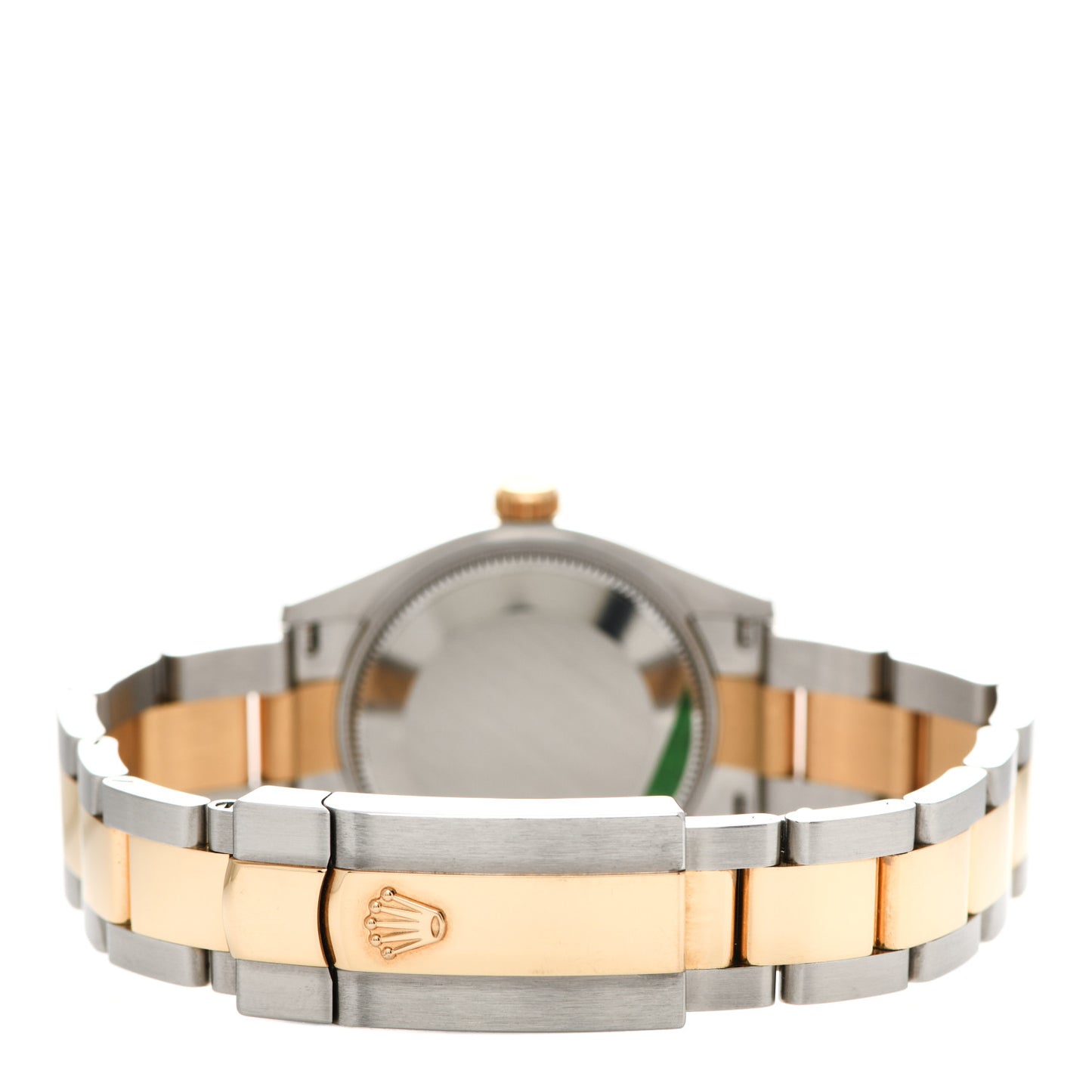 Stainless Steel 18K Yellow Gold Diamond 31mm Oyster Perpetual Datejust Watch Olive Green Roman 278273