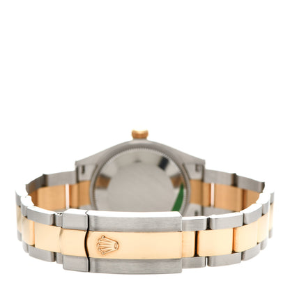Rolex Stainless Steel 18K Yellow Gold Diamond 31mm Oyster Perpetual Datejust Watch Olive Green Roman 278273 3 of 5