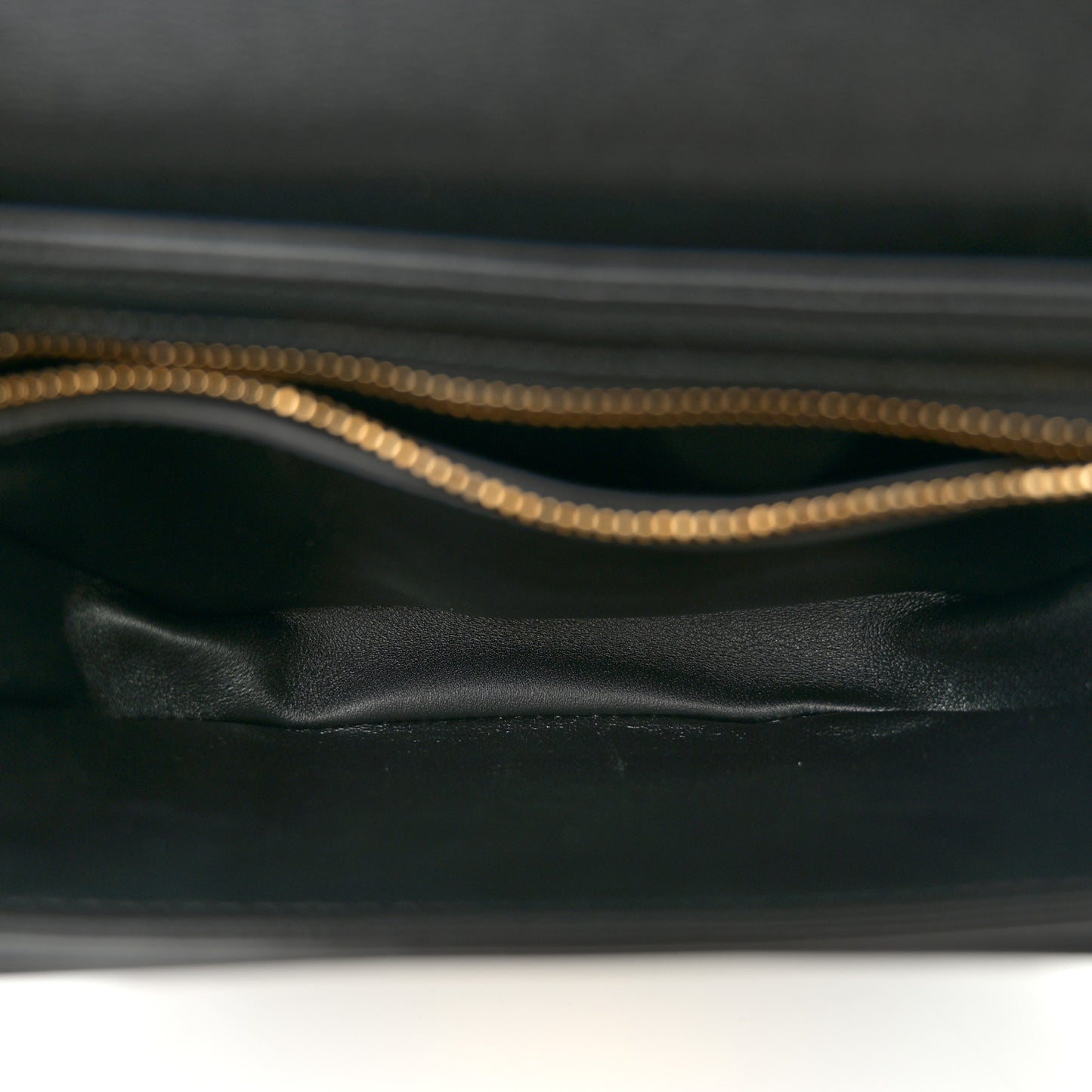 Shiny Calfskin Besace Clea Triomphe Black