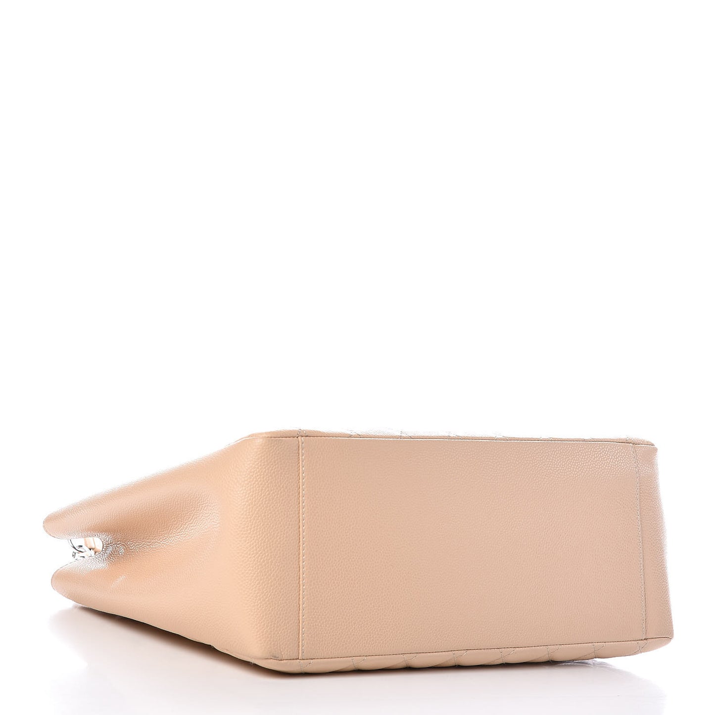 Caviar Quilted Grand Shopping Tote GST Beige Clair