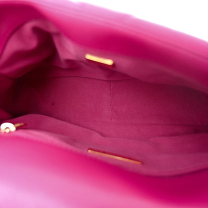 Chanel Lambskin Quilted Medium Chanel 19 Flap Dark Pink 5 of 10