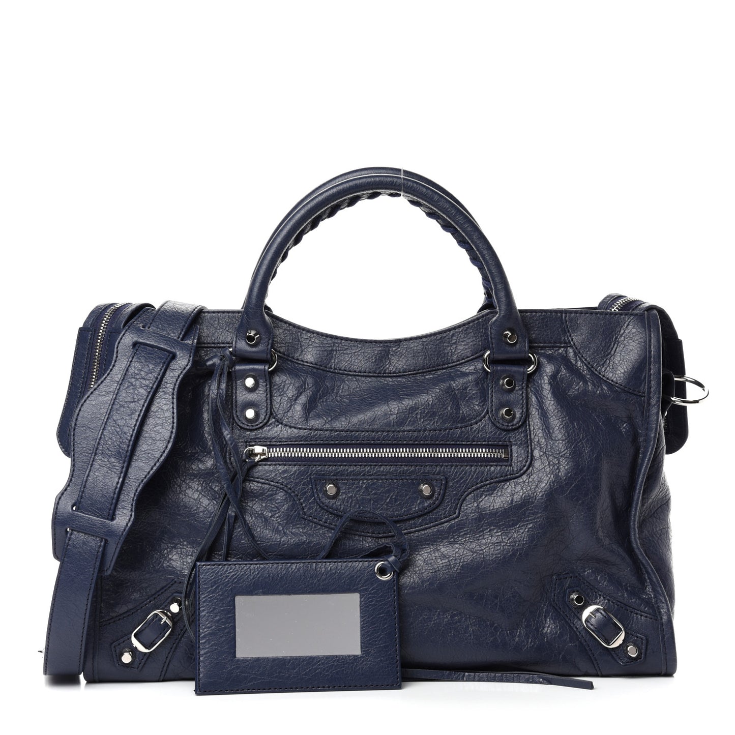 Agneau Classic Silver Hardware City Gris Chartreux