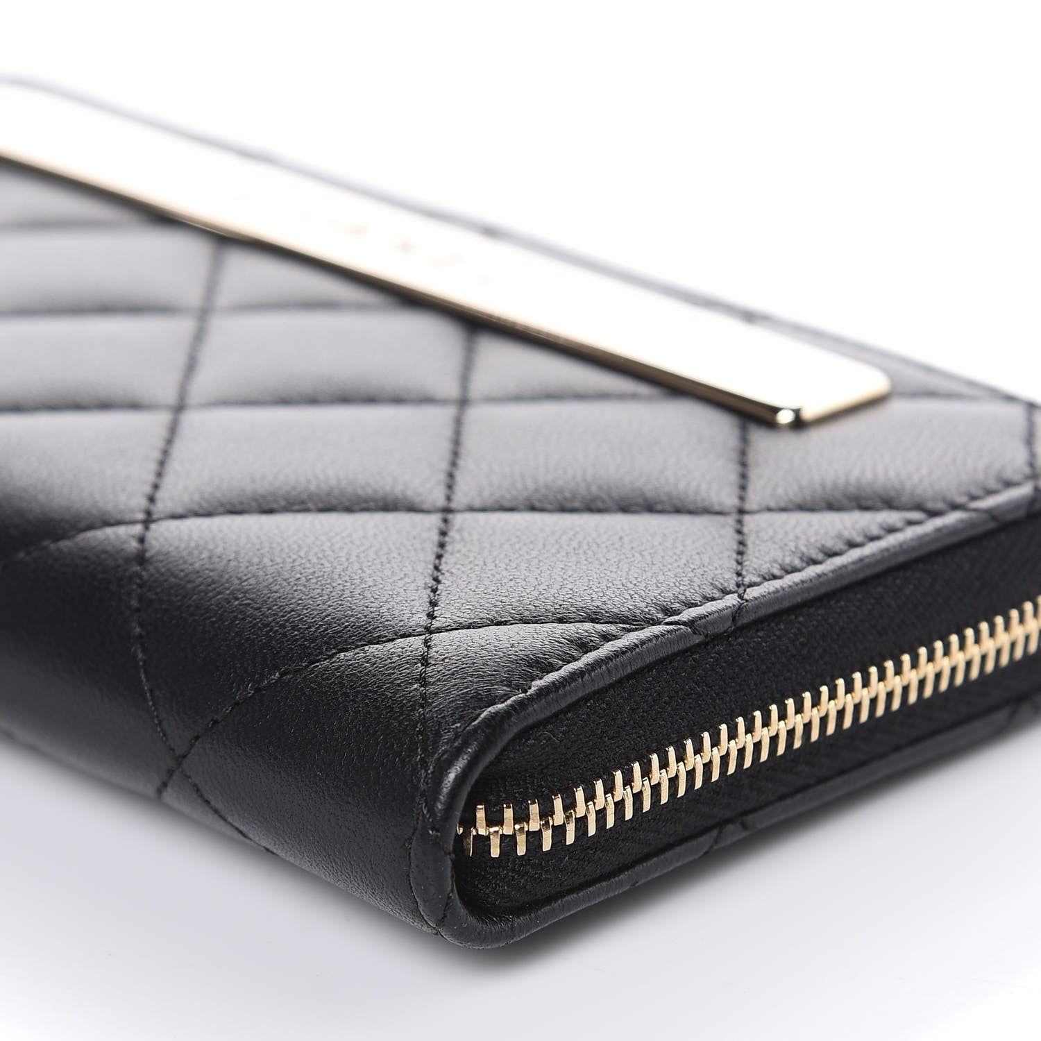 Chanel Lambskin Quilted Small Trendy CC Zip Around Wallet Black 10 of 10