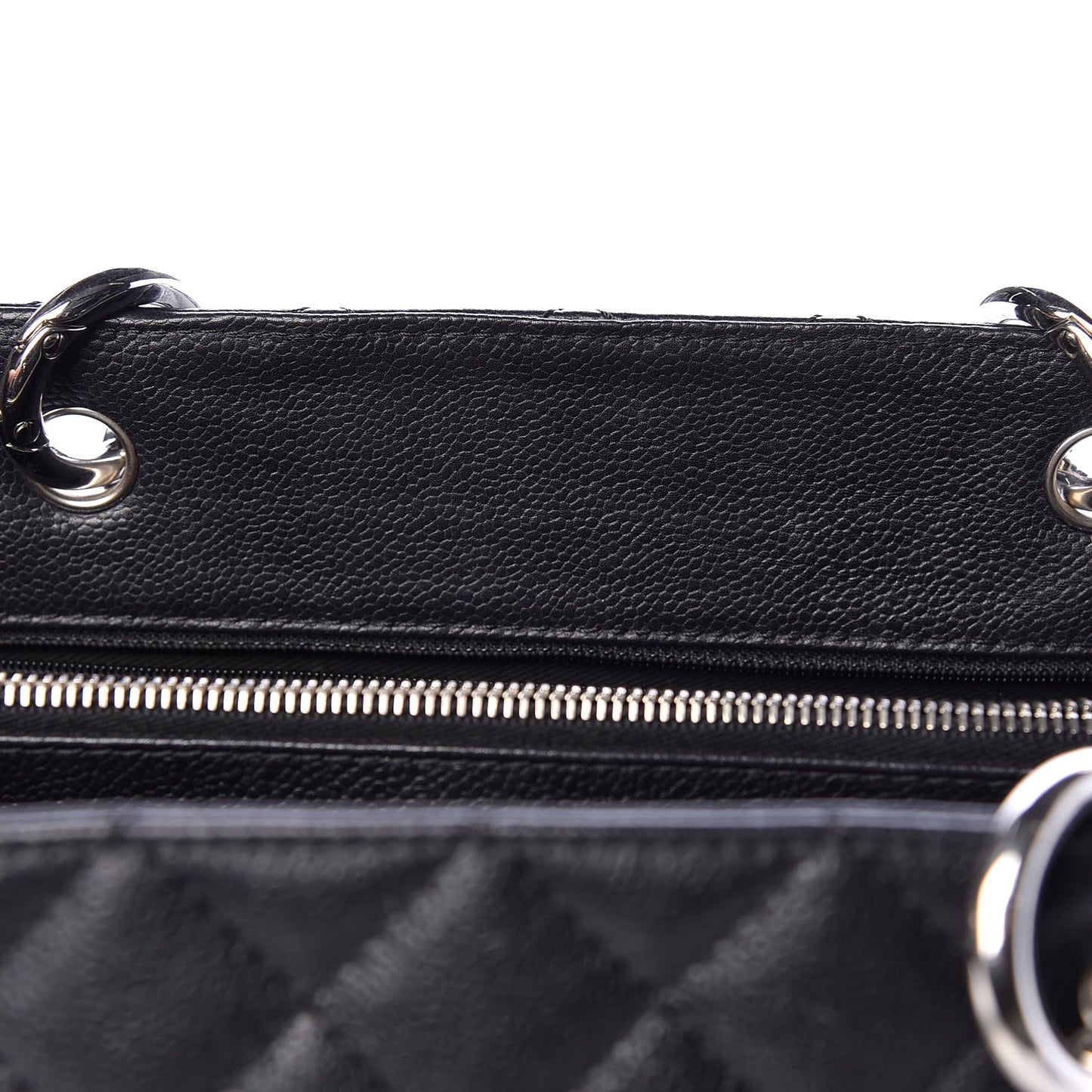 Caviar Quilted Grand Shopping Tote GST Black