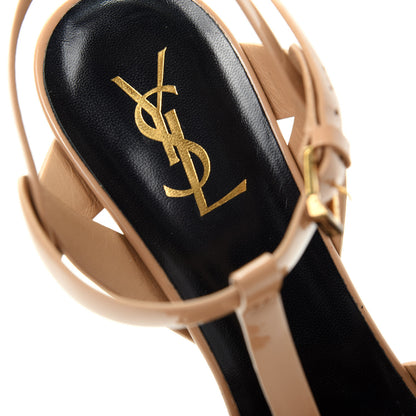 Saint Laurent Patent Tribute 105 Platform Sandals 40.5 Nude Powder 8 of 14