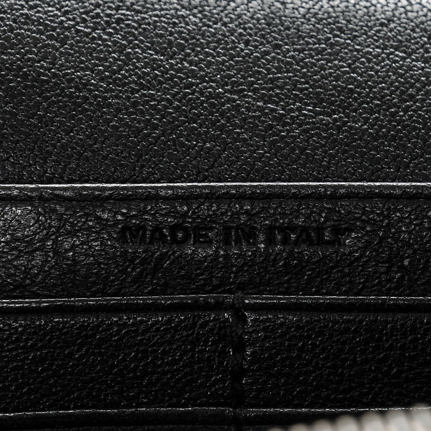 Lambskin Mixed Matelasse Monogram Charms Chain Wallet Black