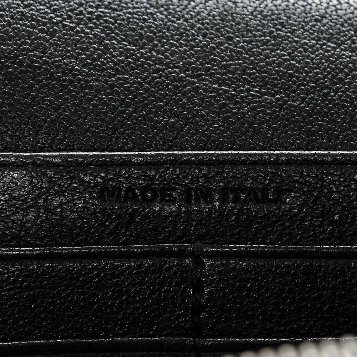 Saint Laurent Lambskin Mixed Matelasse Monogram Charms Chain Wallet Black 7 of 7