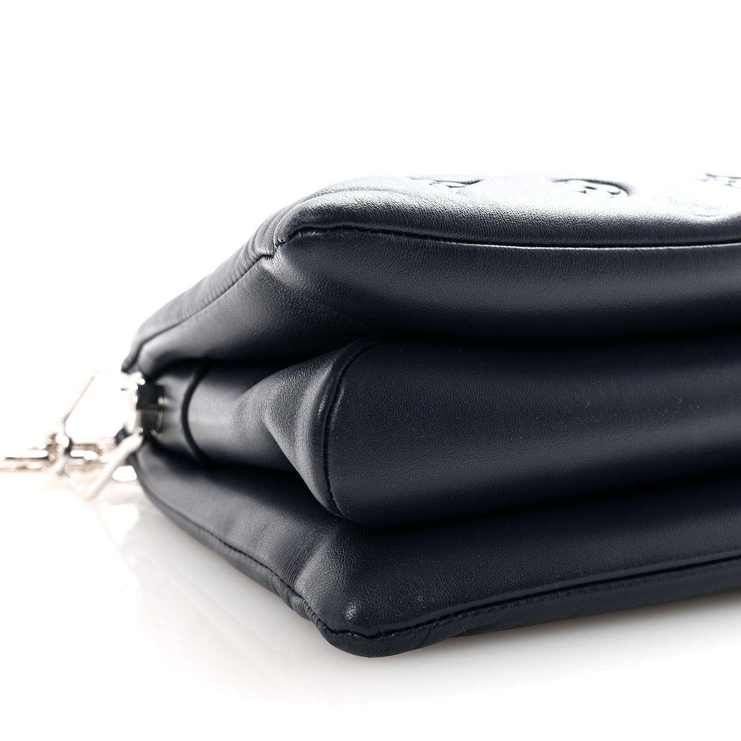 Lambskin Embossed Monogram Coussin PM Navy