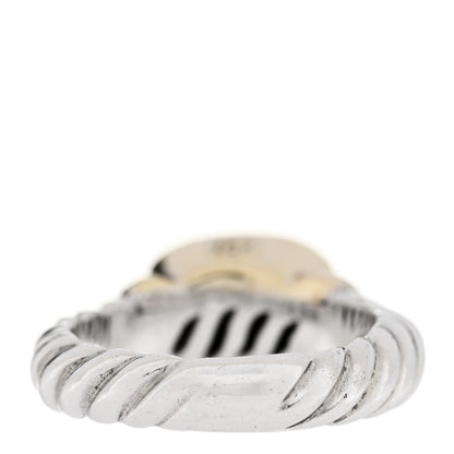 David Yurman Sterling Silver 14K Yellow Gold Black Onyx 10mm Noblesse Ring 52 6 3 of 5