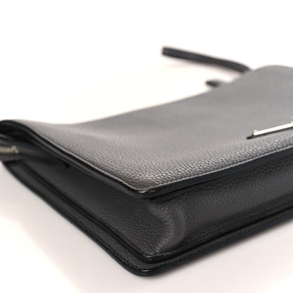 Prada Vitello Daino Wristlet Pouch Grey 7 of 8