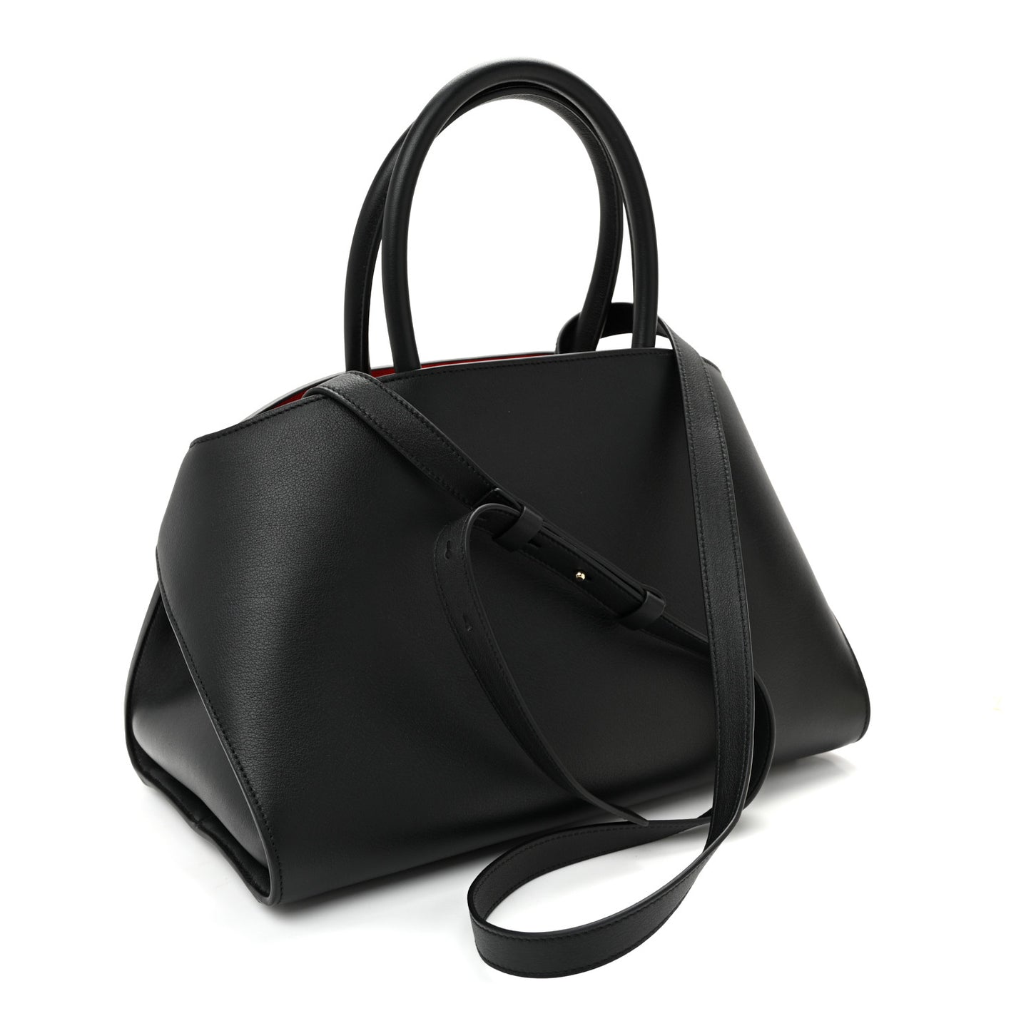 Calfskin Small Hug Bag Black