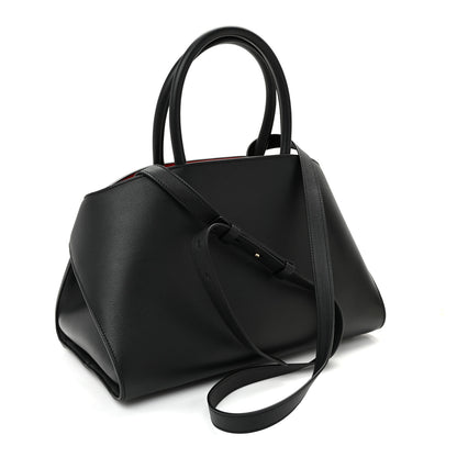 Salvatore Ferragamo Calfskin Small Hug Bag Black 3 of 9