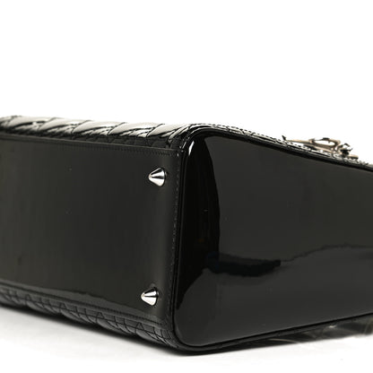 Christian Dior Patent Cannage Medium Lady Dior Black 10 of 10
