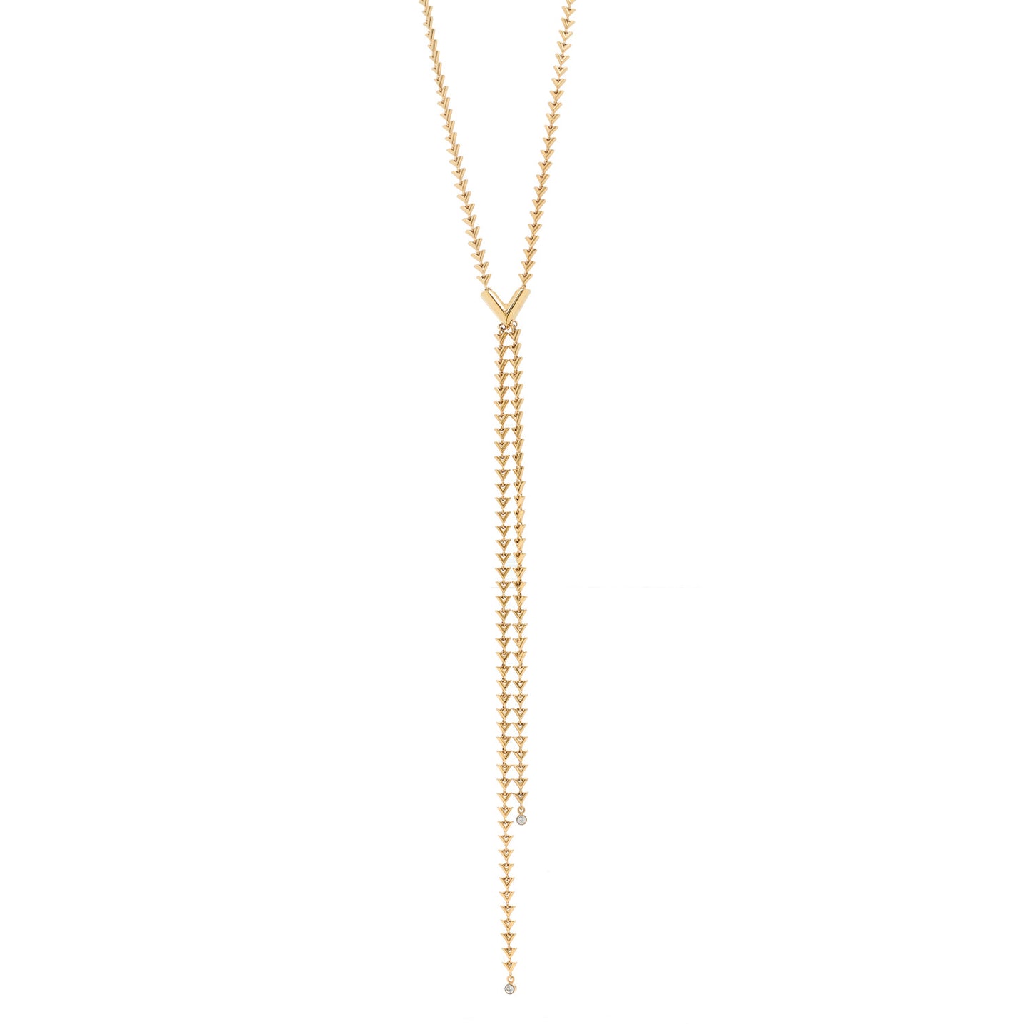 Petit Essential V Chain Necklace Gold