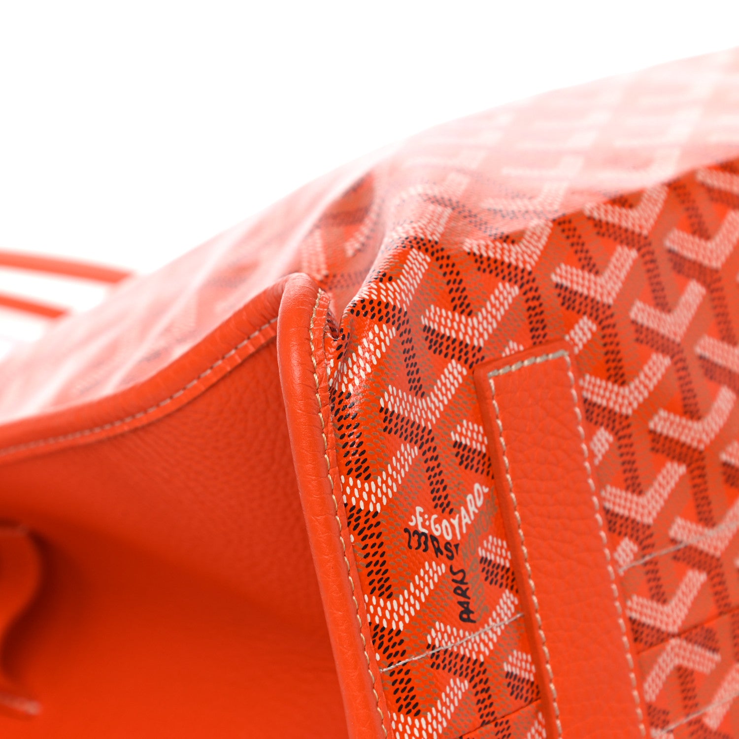 Goyard Goyardine Sac Hardy Pet Carrier PM Orange 8 of 12