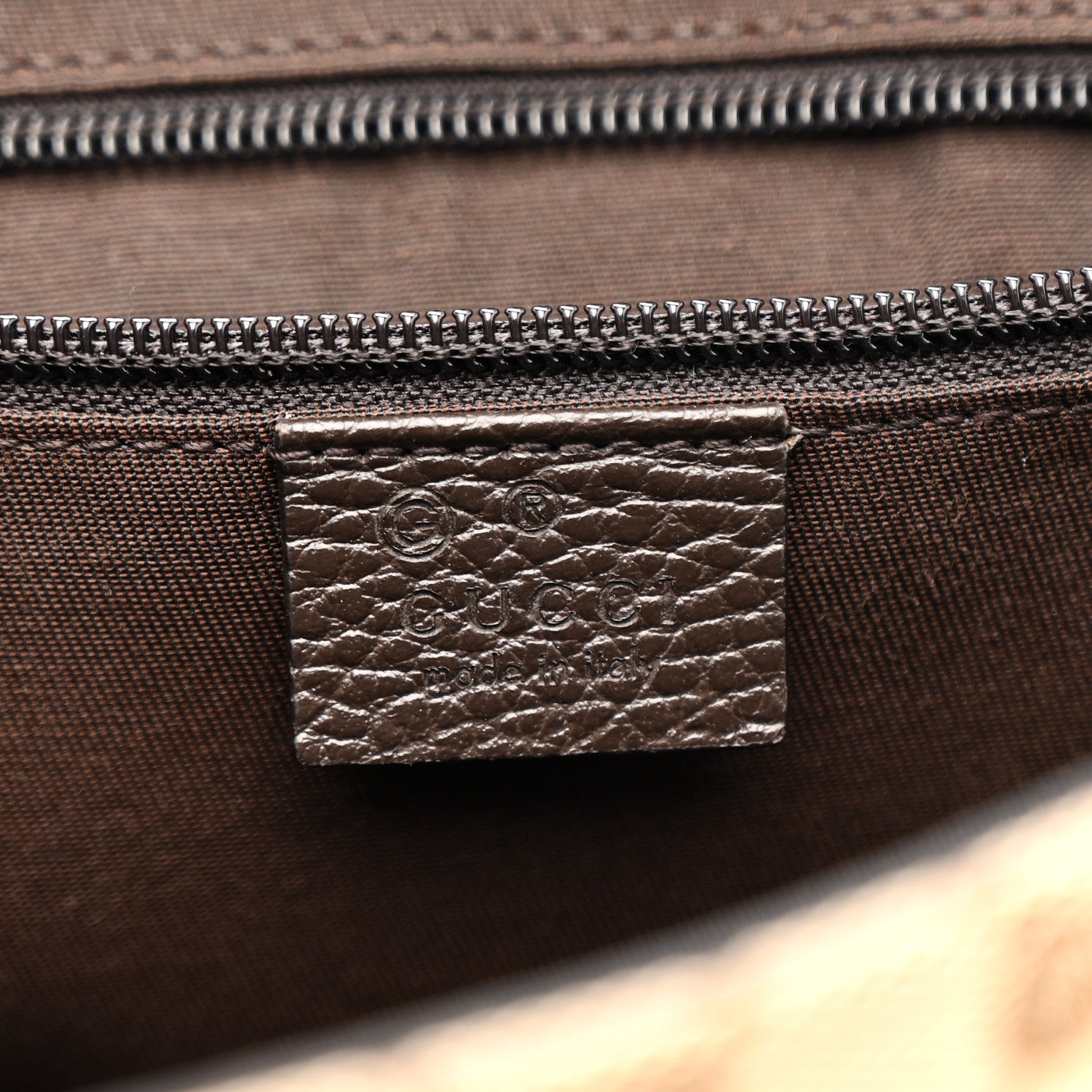 Gucci Monogram Flap Messenger Bag Beige Dark Brown 6 of 10