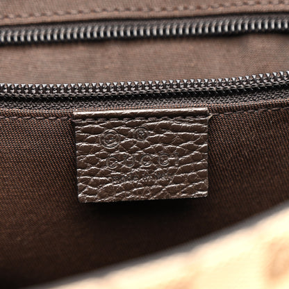 Gucci Monogram Flap Messenger Bag Beige Dark Brown 6 of 10
