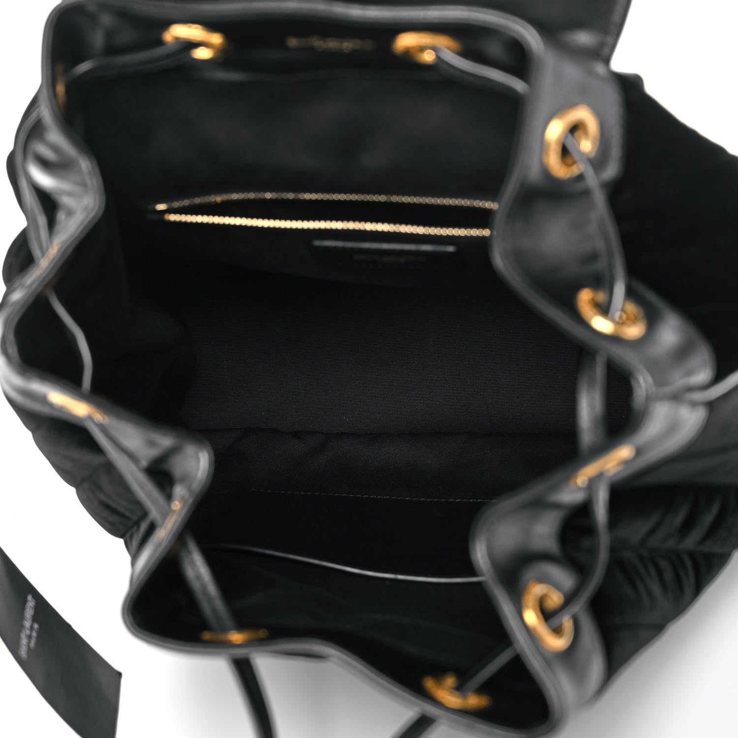 Saint Laurent Velvet Matelasse Vicky Backpack Black 4 of 14