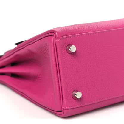 Hermes Togo Kelly Retourne 25 Rose Pourpre 9 of 10