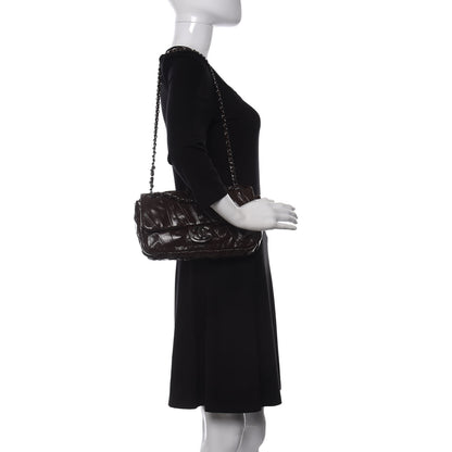 Chanel Glazed Calfskin Twisted Medium Flap Brown 2 of 11