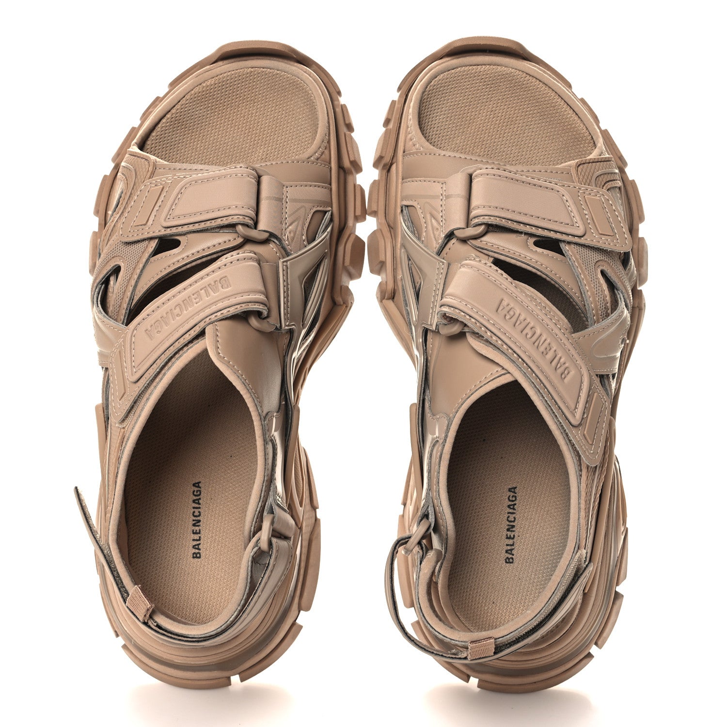 Balenciaga Neoprene Rubber Womens Track Sandals 41 Full Beige 2 of 8