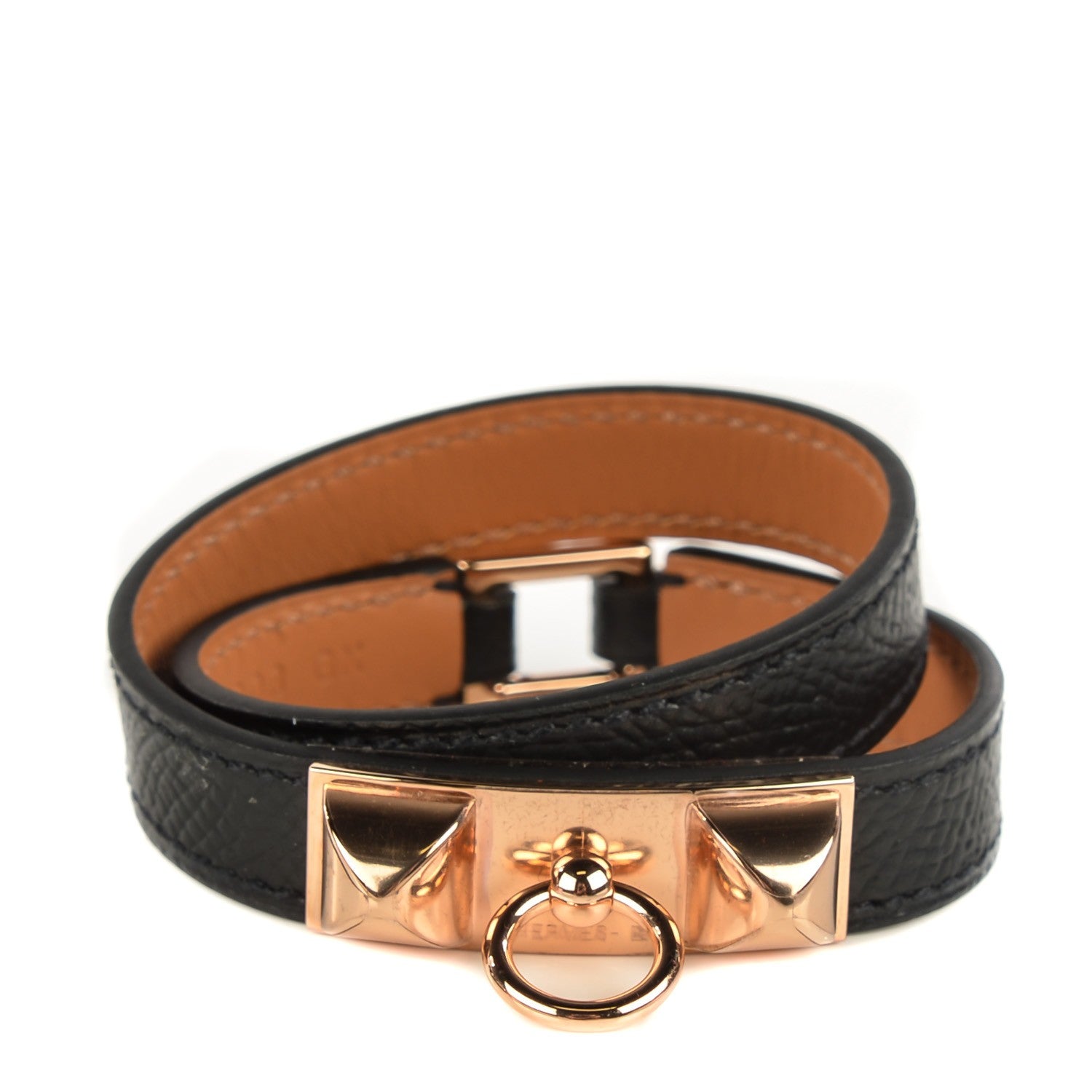 Hermes Epsom Rivale Bracelet XS Black 1 of 9