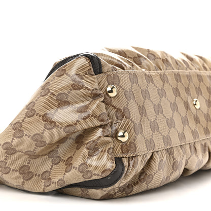 Gucci Crystal Monogram D Ring Tote Dark Brown 9 of 15