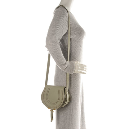 Chloe Calfskin Mini Marcie Round Crossbody Bag Baobab Green 2 of 9