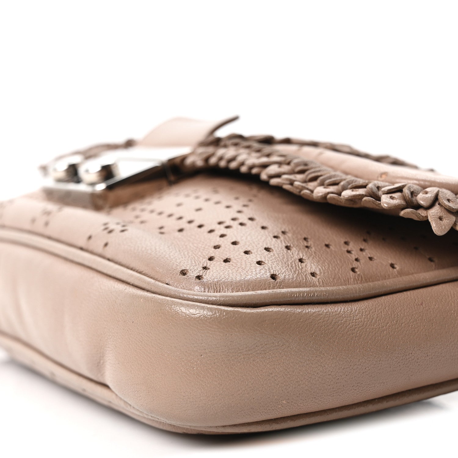 Christian Dior Lambskin Cannage Ruffle New Lock Flap Beige 10 of 10