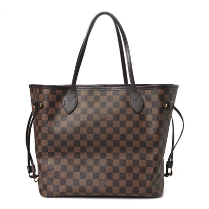 Louis Vuitton Damier Ebene Neo Neverfull MM Rose Ballerine 1 of 10