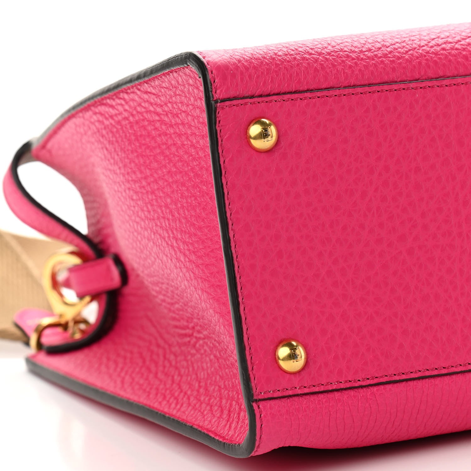 Fendi Cuoio Romano Selleria Medium Peekaboo X-Lite Fuxia 8 of 9