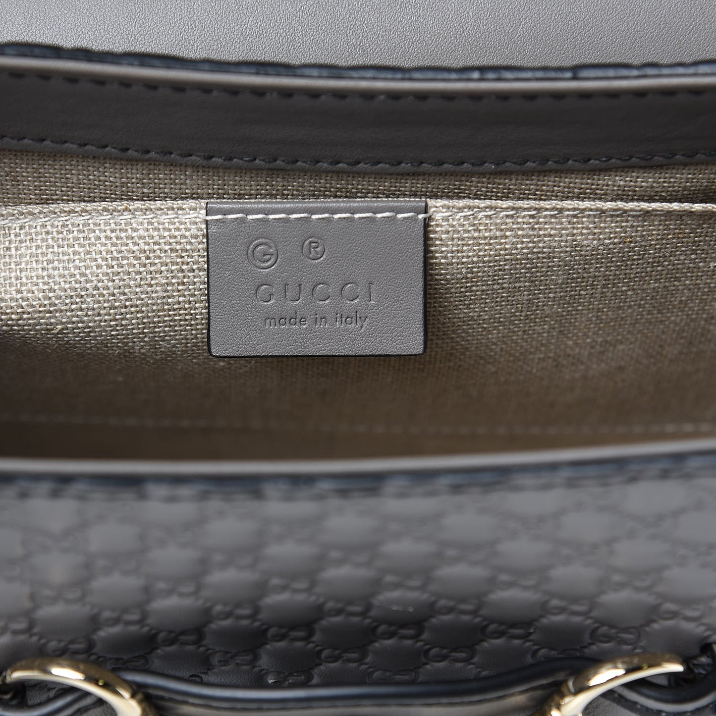 Soft Microguccissima Medium Emily Chain Shoulder Bag Loess