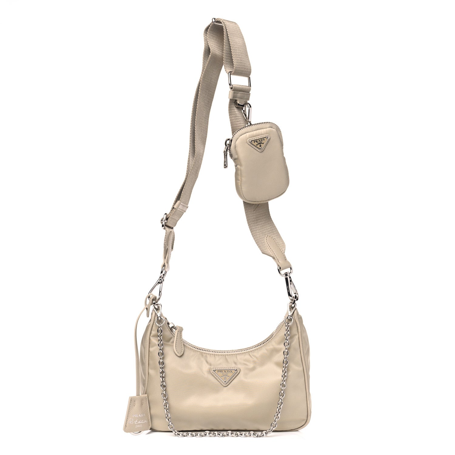 Prada Nylon Re-Edition 2005 Shoulder Bag Deserto 1 of 8