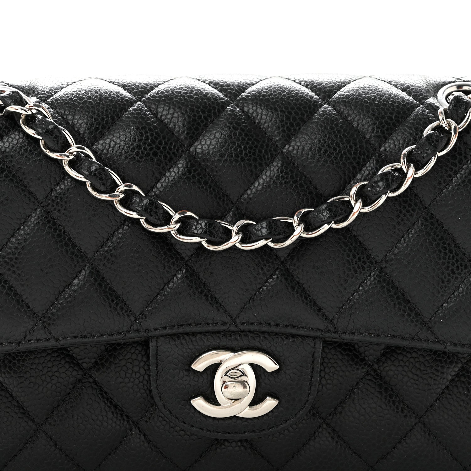 Chanel Caviar Quilted Small Double Flap Black 8 of 12