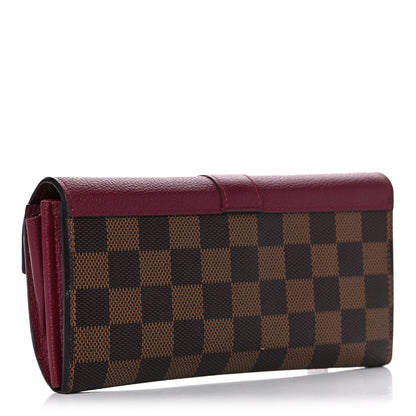 Louis Vuitton Damier Ebene Clapton Wallet Raisin 3 of 13