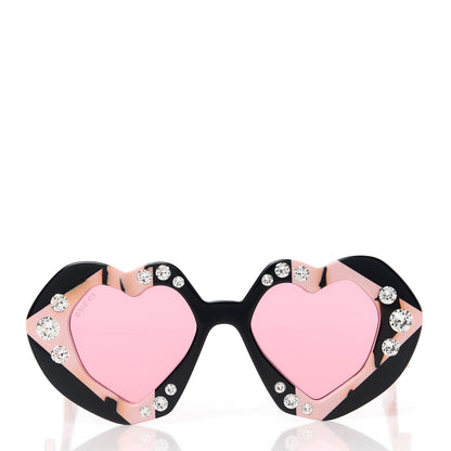Gucci Irregular Ladies Sunglasses GG1329S Black Havana Red 2 of 9