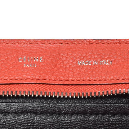 Celine Drummed Calfskin Suede Medium Trapeze Vermillion 16 of 21