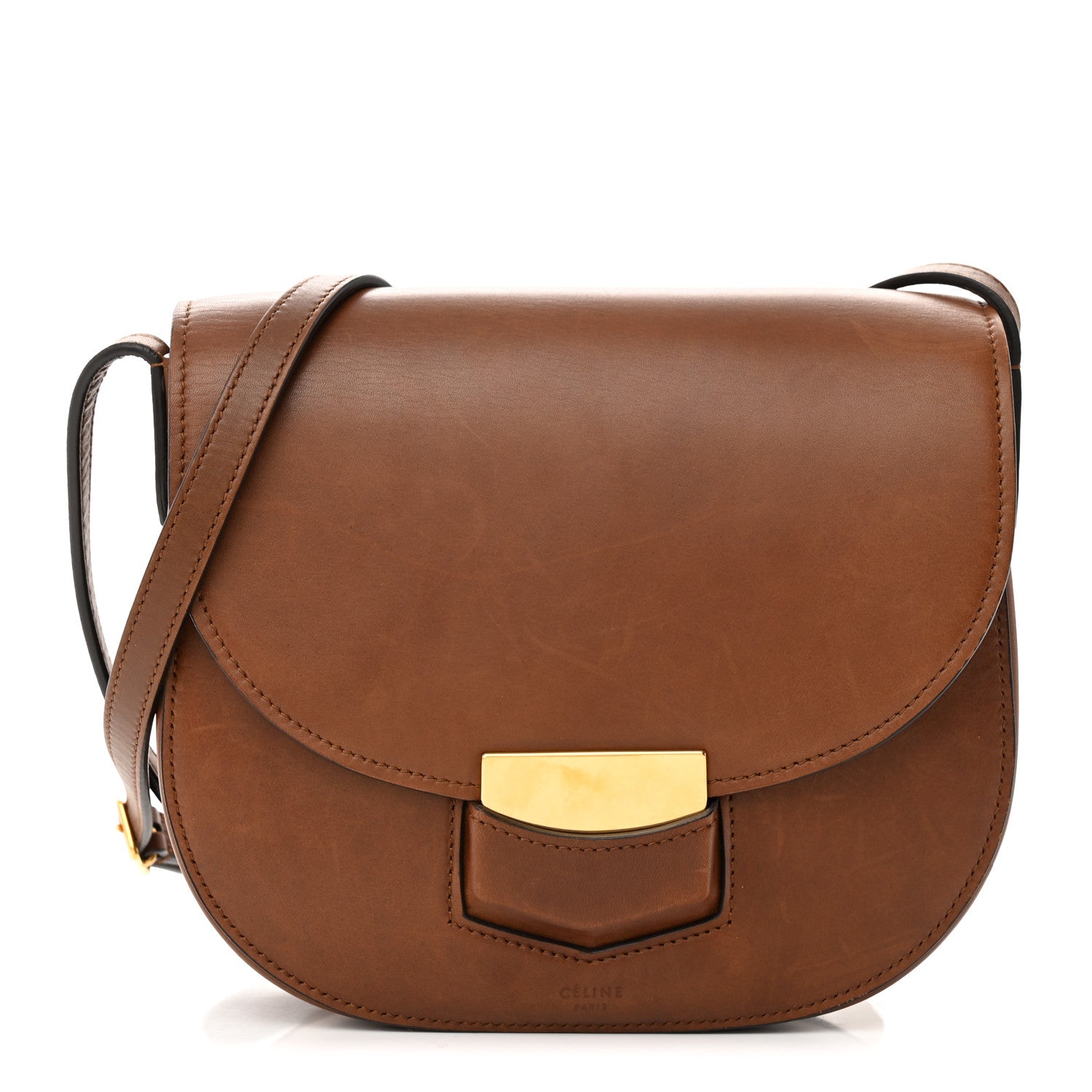 Celine Supersoft Calfskin Small Trotteur Caramel 1 of 13